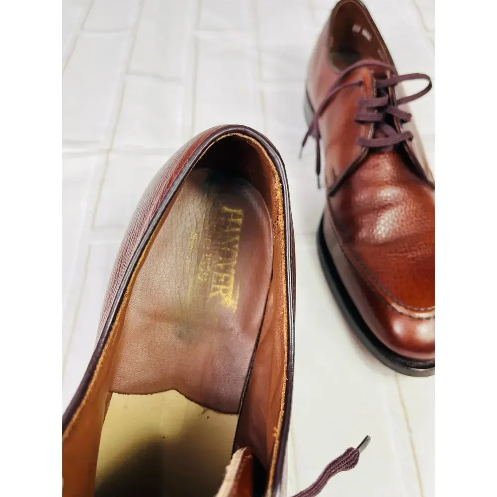 NEW Hanover men's brown leather dress shoes sz 11AAA